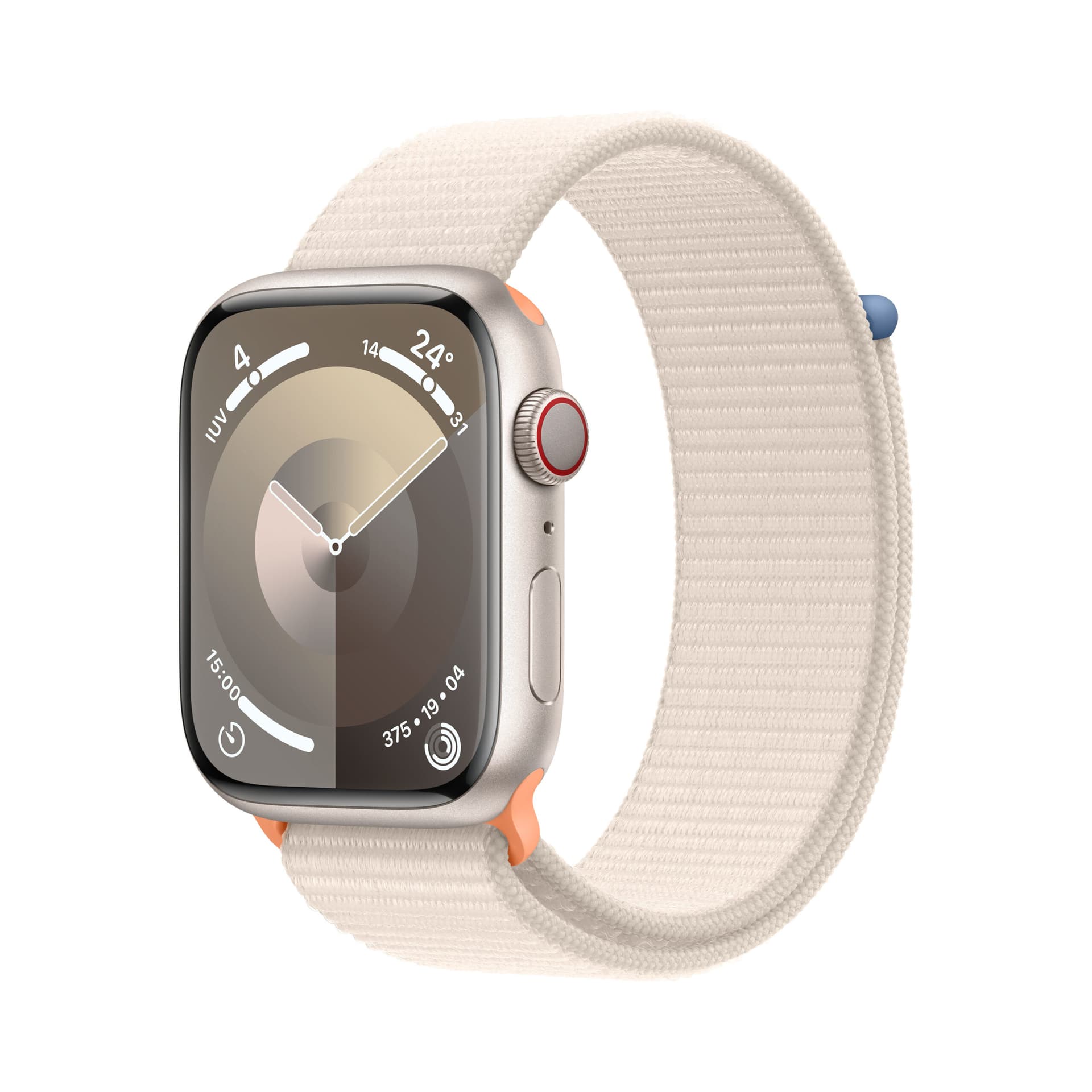 Smartwatch Watch Series 9 GPS + Cellular 45mm Starlight Aluminium Case with Sport Loop Starlight "MRMA3EU"