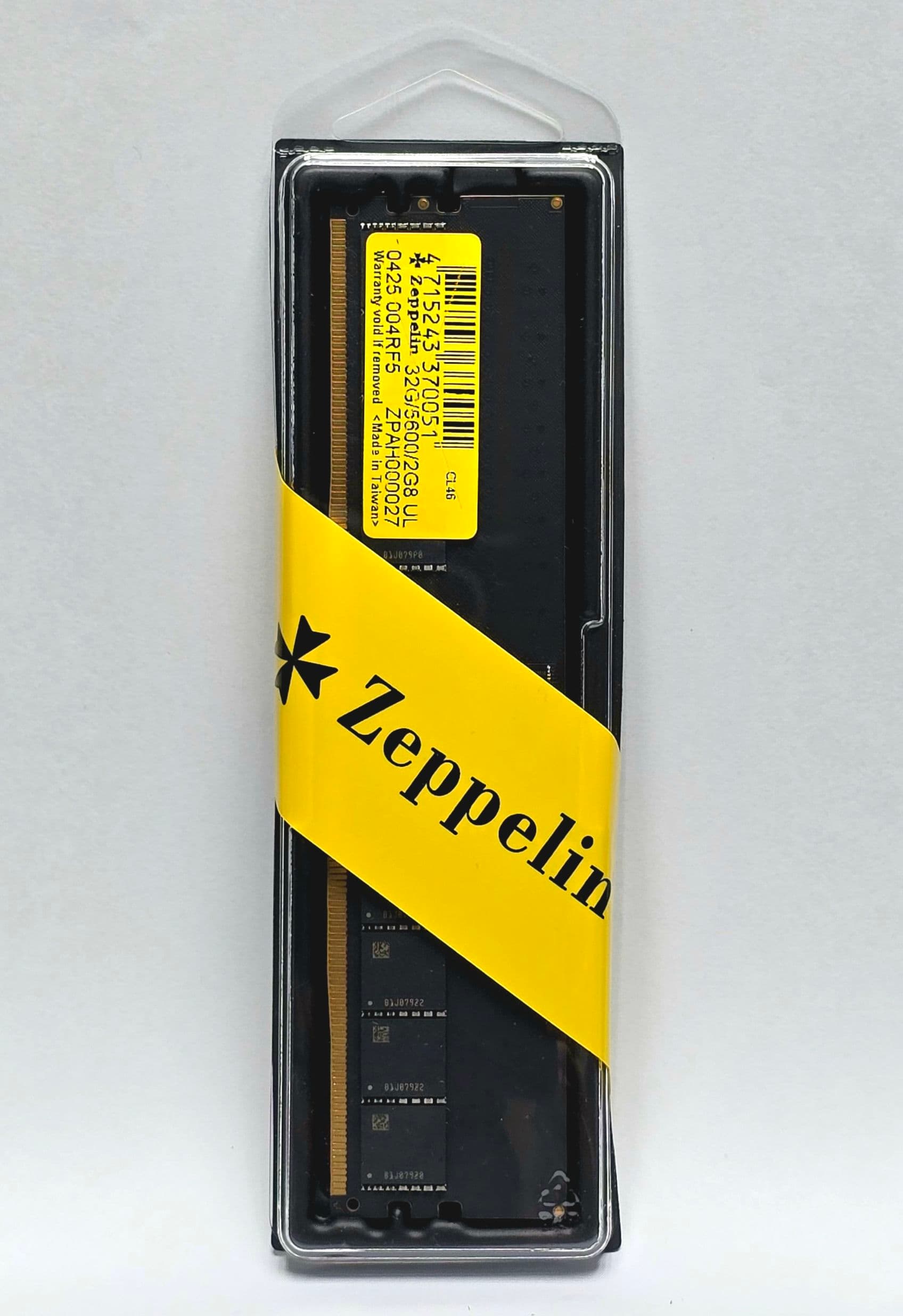 MEMORIE DDR Zeppelin DDR5 32GB frecventa 5600 MHz, 1 modul, retail "ZE-DDR5-32G5600"