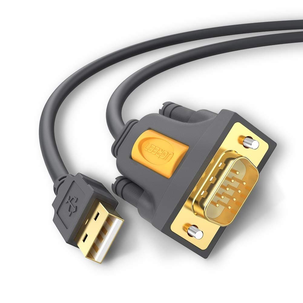 CABLU USB Ugreen adaptor, "CR104" USB 2.0 (T) la Serial DB9M (9-pin)(RS232)(T), 2m, negru, "20222" - 6957303822225