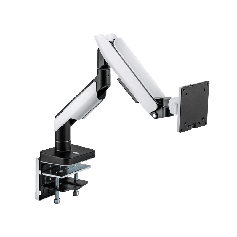 SUPORT de birou LOGILINK, pt 1 TV/monitor plat, diag. max 49 inch, rotatie, inclinare, orizontala, verticala, max 20 Kg, gas spring, negru-gri, "BP0162"