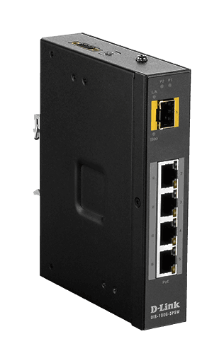 SWITCH D-Link PoE unmanaged, 4 x 100/1000 RJ45 PoE, 1 x 100/1000 slot SFP, 120 W buget PoE, carcasa metalica