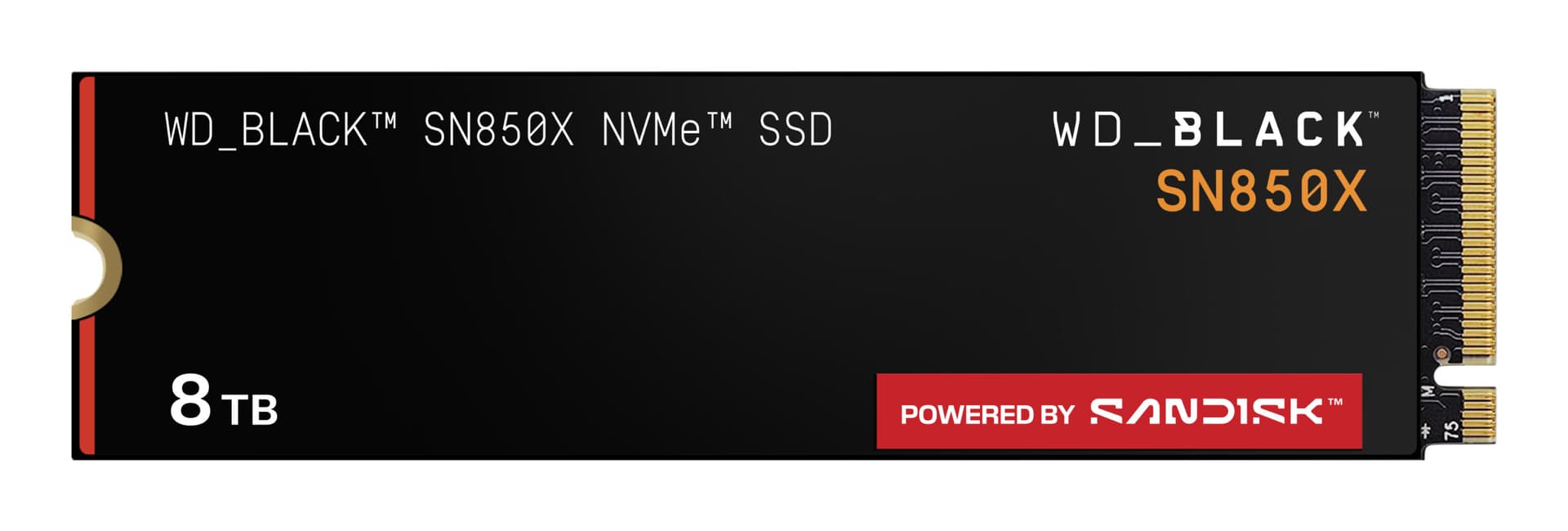 WD Black SSD SN850X Gaming NVMe 8TB M.2 "WDS800T2X0E-00CDD0"