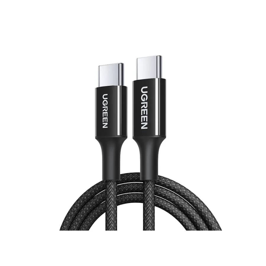 CABLU alimentare si date Ugreen, "L501", Fast Charging Data Cable pt. smartphone, USB Type-C la USB Type-C 60W / 3A, braided, 2m, negru "65245"