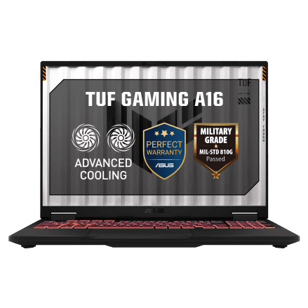 Laptop ASUS 16-inch ASUS TUF Gaming A16 FA608UH-RV083, AMD RyzenTM 7 260 3.8GHz, DDR5 16GB, AMD RadeonTM Graphics, 1TB PCIexxxx 4.0 NVMeTM M.2 SSD, No preinstalled OS, Jaeger Gray, "90NR0KS1-M006D0"