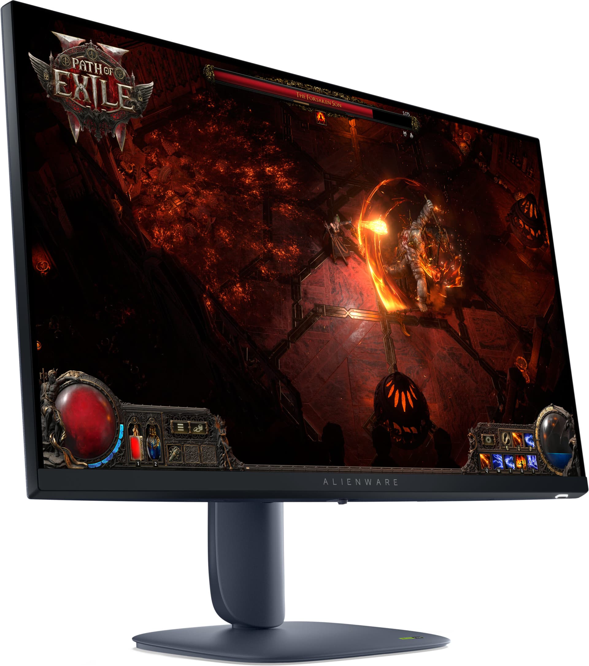 Dell Alienware 27 Gaming Monitor - AW2725DM 27" WQHD 2560x1440 180Hz, 109 PPI, 16:9, 400cd/m2, IPS, 1000:1, 1ms/2ms/4ms, DP, HDMI, USB, Height, Swivel, Tilt, Pivot "AW2725DM-05"