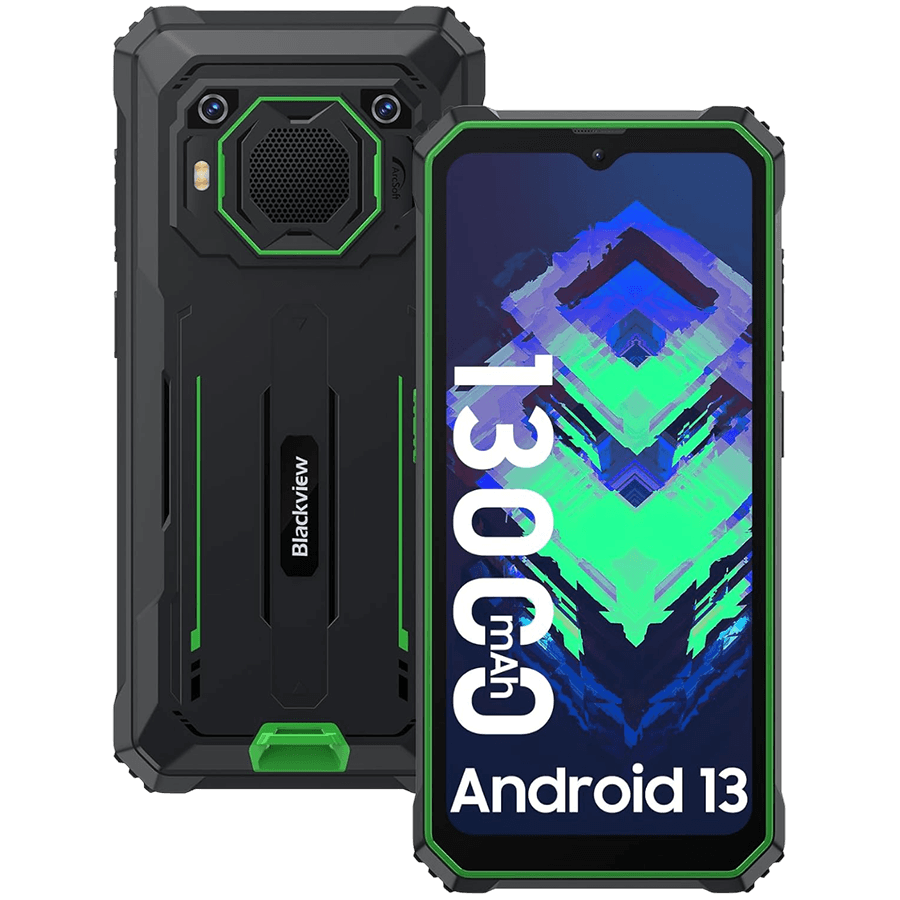 Blackview BV6200 Plus LTE 6.56" HD+IPS 720x1612,8+256GB,Front 13MP Rear 16+2MP. 11000mAh NO Charger Android 14 Green "BV6200 PLUS_GR_EU"