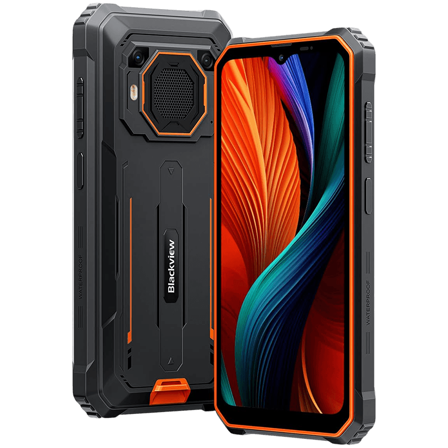 Blackview BV6200 Plus LTE 6.56" HD+IPS 720x1612,8+256GB Unisoc T606 Octa-core 1.6GHz CAM 13MP Rear 16+2MP,Fingerprint 11000mAh NO Charger Android 14 Orange "BV6200 PLUS_OR_EU"