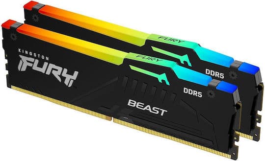 FURY Beast RGB 64GB DDR5 5200MHz CL36 Dual Channel Kit "KF552C36BBEAK2-64"