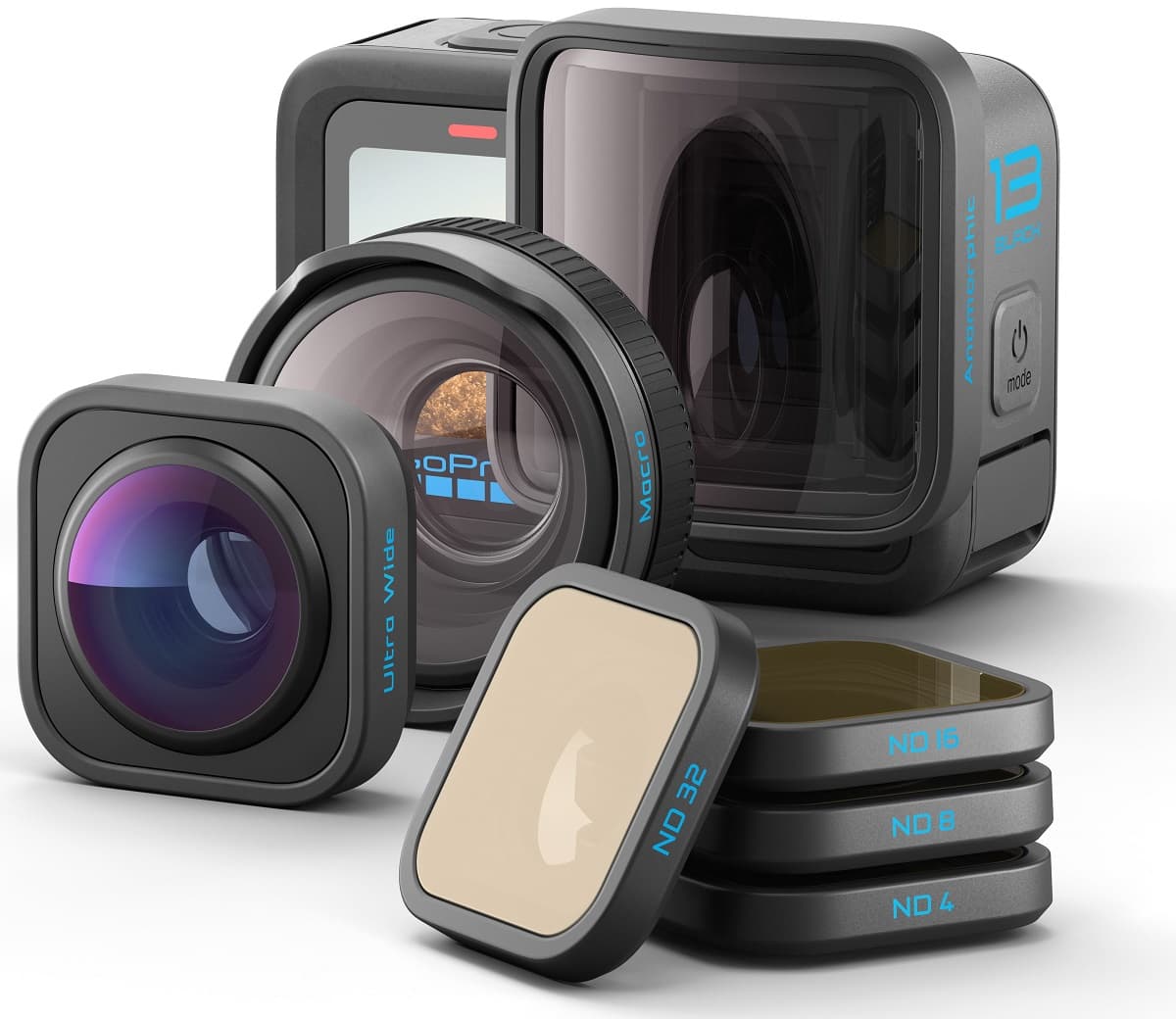 Bundle Camera de actiune H13B + lentileND Filter 4-Pack (ND4, ND8, ND16 + ND32) "CHDRB-132-RW"