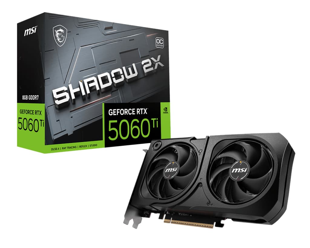 MSI GeForce RTX 5060 Ti 8G SHADOW 2X OC PLUS "GeForce RTX 5060 Ti 8G SHADOW 2X OC PLUS"