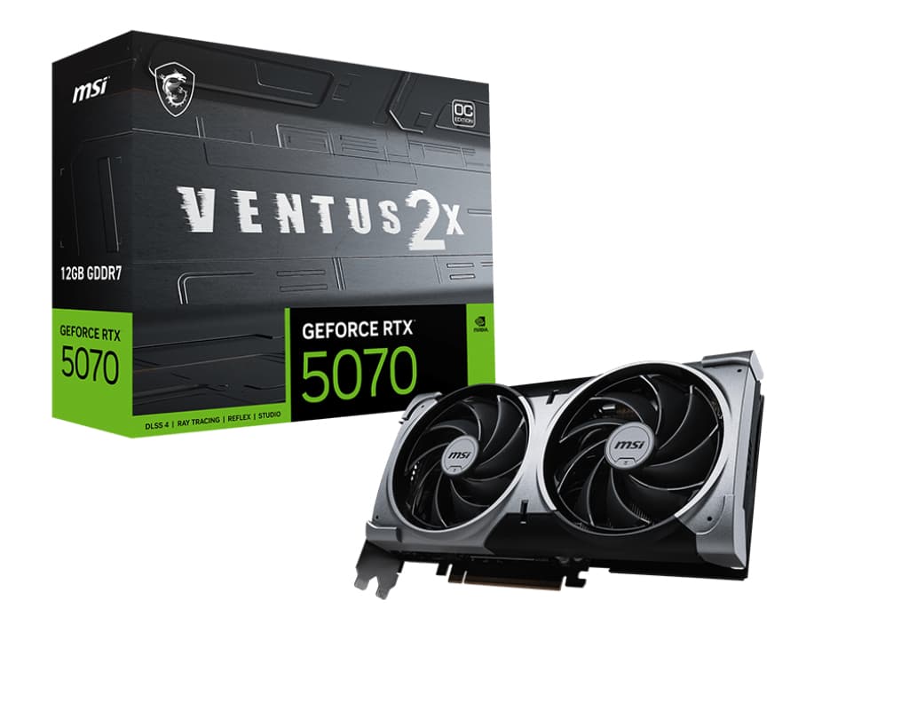MSI GeForce RTX 5070 12G VENTUS 2X OC "RTX 5070 12G VENTUS 2X OC"