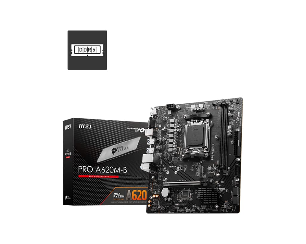 Placa de baza MSI PRO A620M-B - Socket AM5 "7E28-017R"
