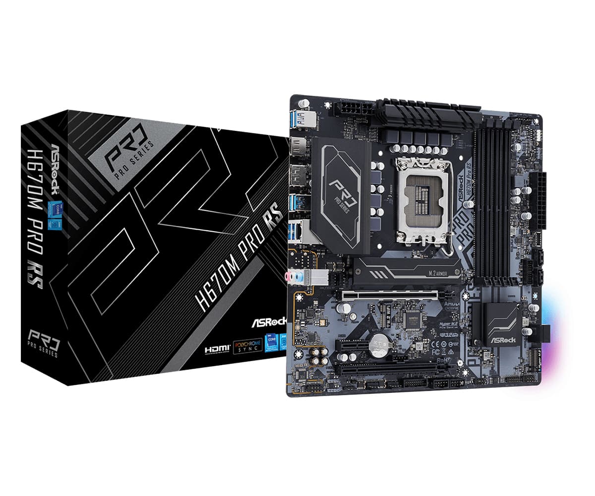 Placa de baza H670M PRO RS H670 - Socket 1700 "90-MXBHK0-A0UAYZ"