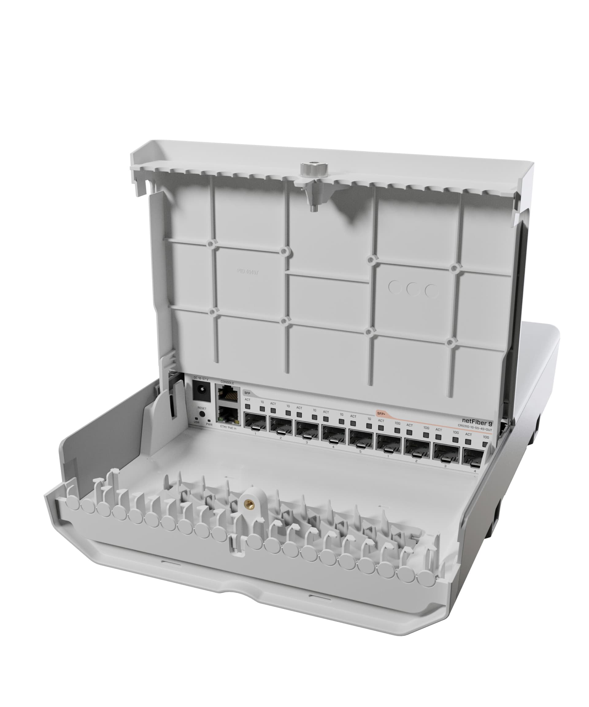 MIKROTIK CRS310-1G-5S-4S+OUT CLOUD SWITCH NETFIBER 9 1X GE 5X SFP 4X SFP+ ROUTEROS L5 "CRS310-1G-5S-4S+OUT"