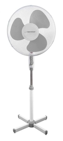 Ventilator cu picior Esperanza Hurricane EHF001WE diametru 40cm 50W Alb/Gri "EHF001WE"