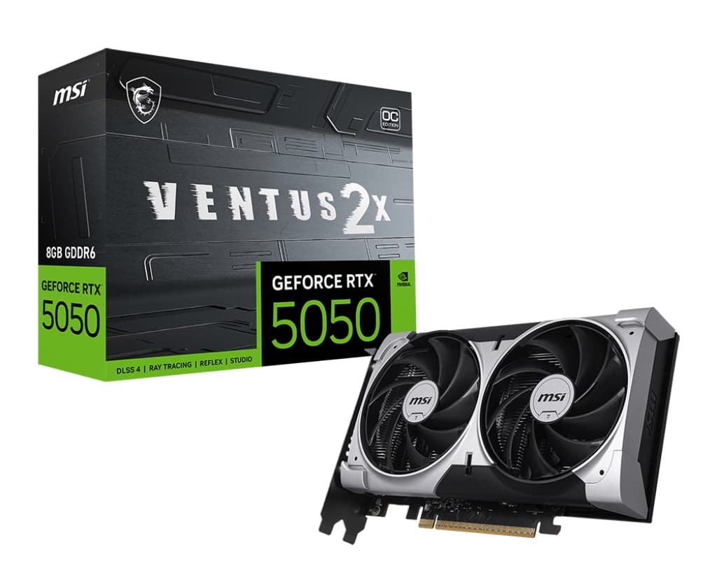 MSI GeForce RTX 5050 8GB VENTUS 2X OC VGA "GEFORCE RTX 5050 8G VENTUS 2X OC"