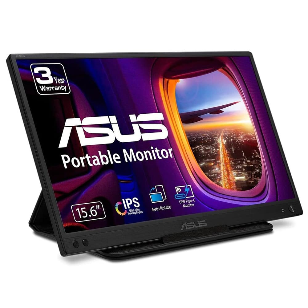 Monitor LED ZenScreen MB166C, 15.6inch, 1920x1080, 5ms GTG, Black "90LM07D3-B01170"