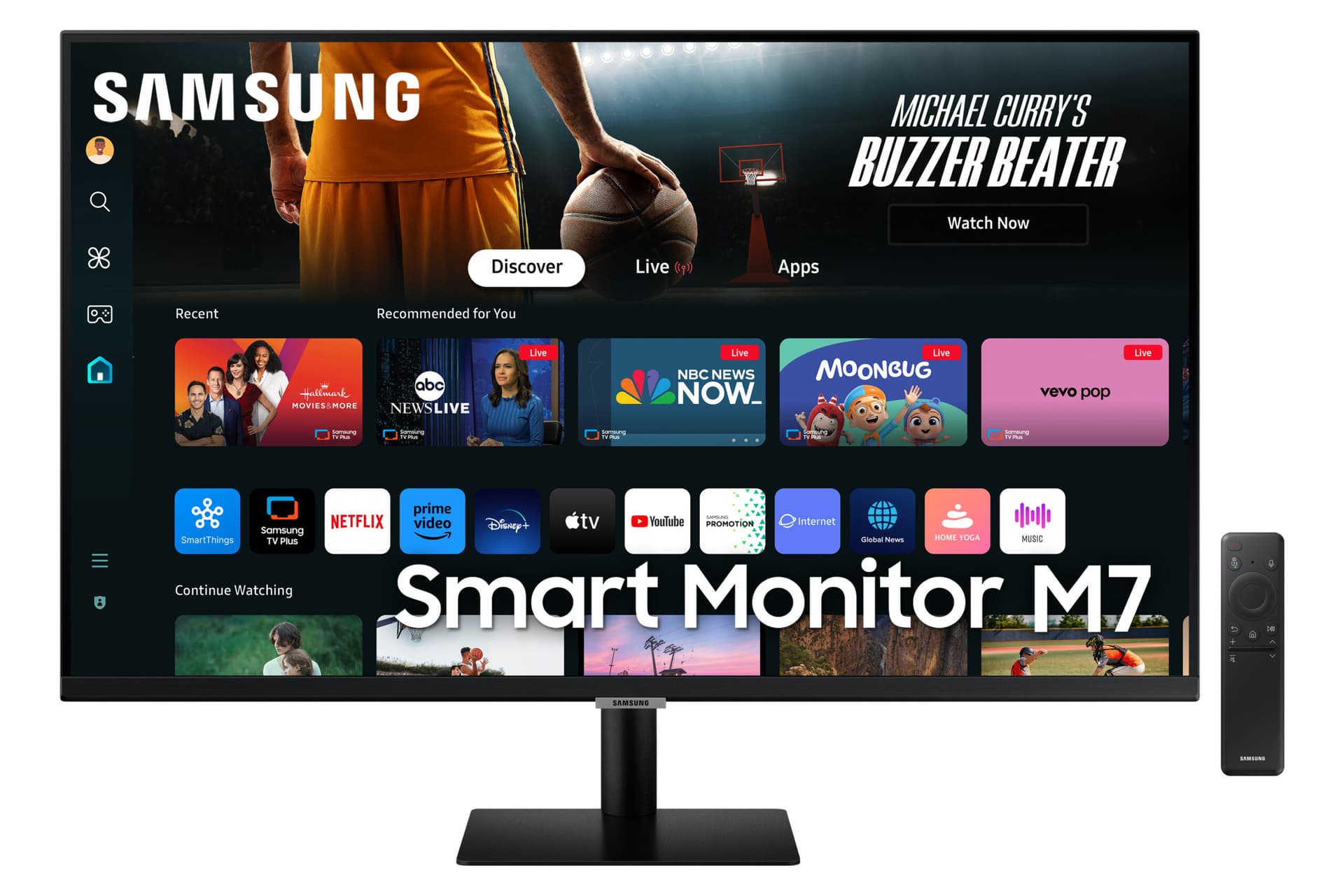 Monitor LED Smart M7 32 inch UHD Negru "LS32DM700UUXEN"