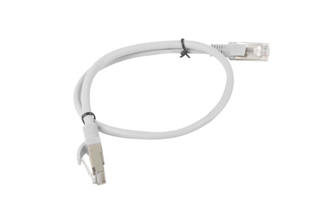 Patch cord Lanberg Cat.5e UTP 0,5 m gri "PCU5-10CC-0050-S"