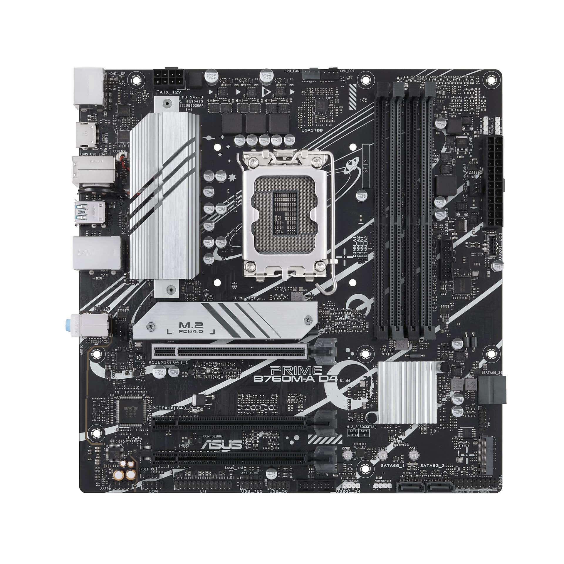 Placa de baza ASUS PRIME B660-PLUS D4, Intel B660, LGA 1700, ATX "90MB18X0-M1EAY0"