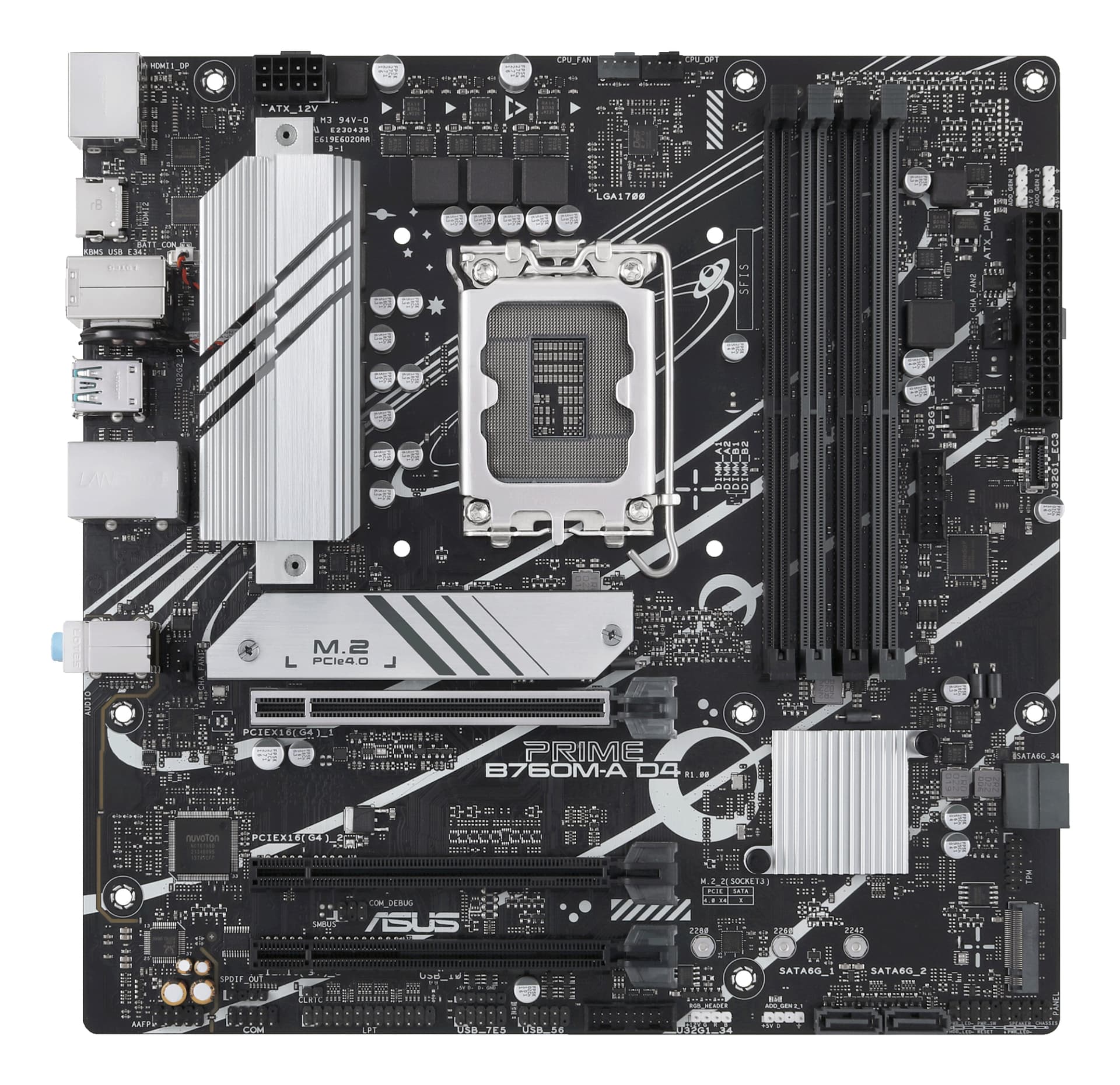 Placa de baza ASUS PRIME B760M-A D4-CSM, Intel B760, LGA 1700, mATX "90MB1D00-M1EAYC"
