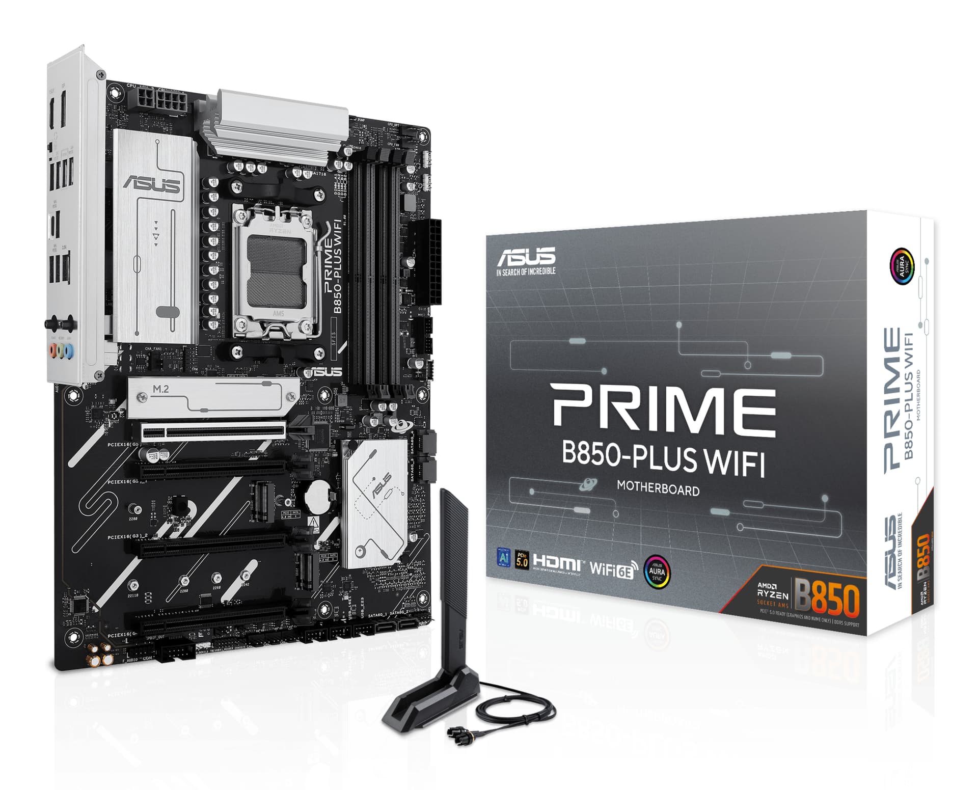 Placa de baza ASUS PRIME B850-PLUS WIFI, AMD B850, Socket AM5, ATX "90MB1L80-M0EAY0"