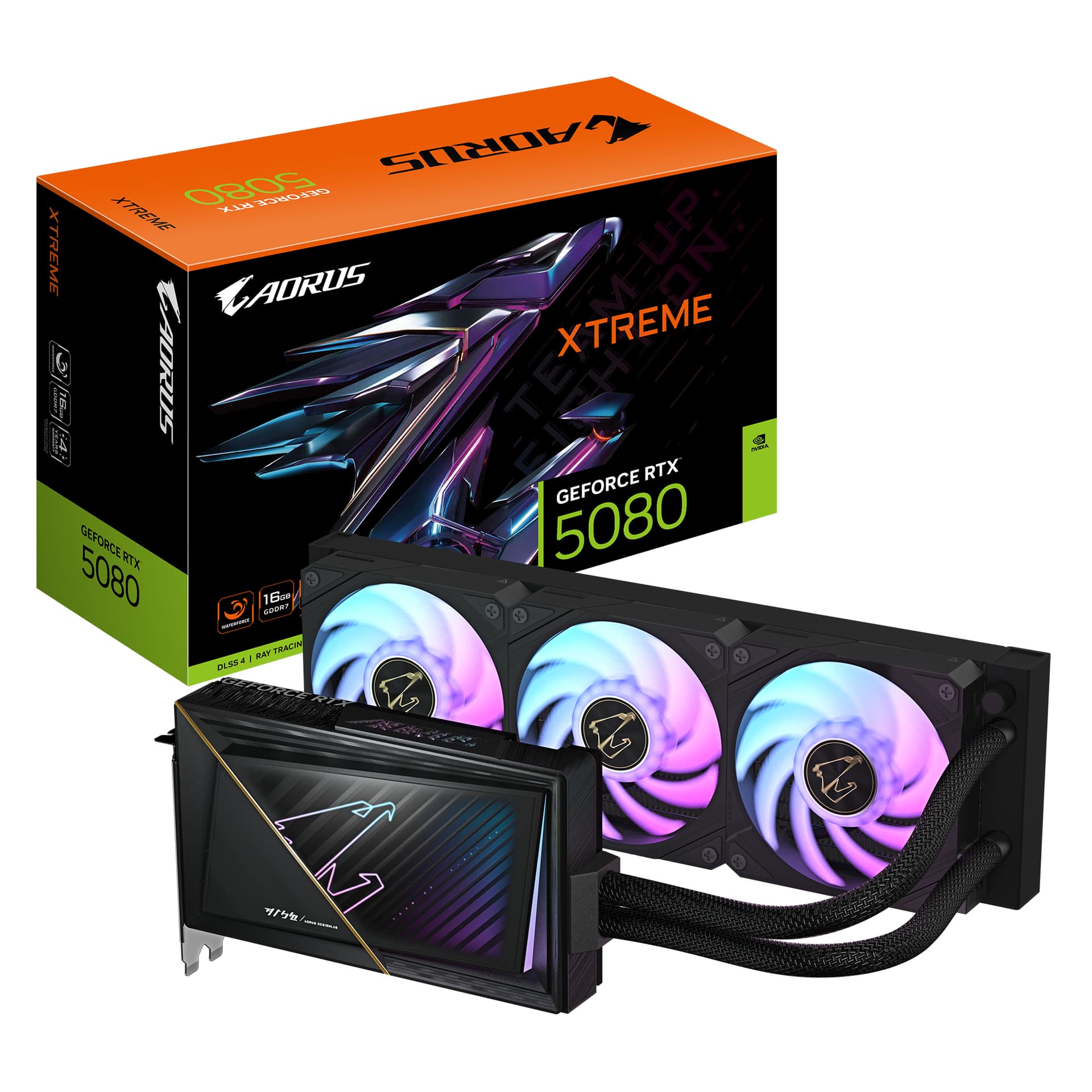 VGA PCIE16 RTX5080 16GB GDDR7/GV-N5080AORUSX W-16GD GIGABYTE "GV-N5080AORUSX W-16GD 1.0"