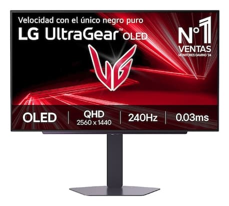 Monitor Gaming OLED LG 27" 27GX704A-B, QHD (2560 x 1440), HDMI, DisplayPort, 240 Hz, 0.03 ms (Negru) "27GX704A-B"
