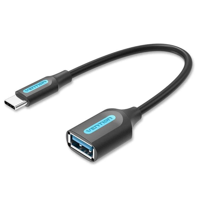 Adaptor USB Vention, OTG, USB-C (T) la USB 3.1 gen 1(M), 5Gbps, 0.15m, PVC, negru, "CCVBB" -6922794749412