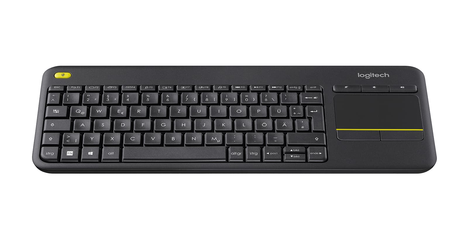 Tastatura K400 Plus, Touchpad, USB, Layout DE, Black "920-007127"