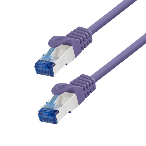 PATCH CORD S/FTP LOGILINK Cat6a, LSZH, Ultraflex, cupru, PoE/PoE+/PoE++, 2 m, violet, AWG26, dublu ecranat "C6A059S"