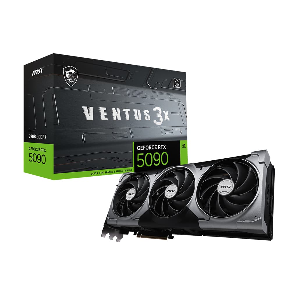GeForce RTX 5090 VENTUS 3X 32GB GDDR7 512-bit DLSS 4.0 "GEFORCE RTX 5090 32G VENTUS 3X"
