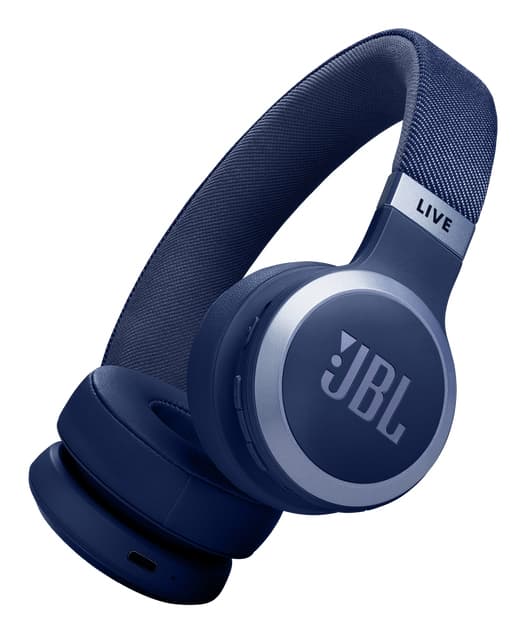 Casti audio wireless on-ear LIVE 670NC, True Adaptive NC, Bluetooth, Multi-Point, Albastru"JBLLIVE670NCBLU"