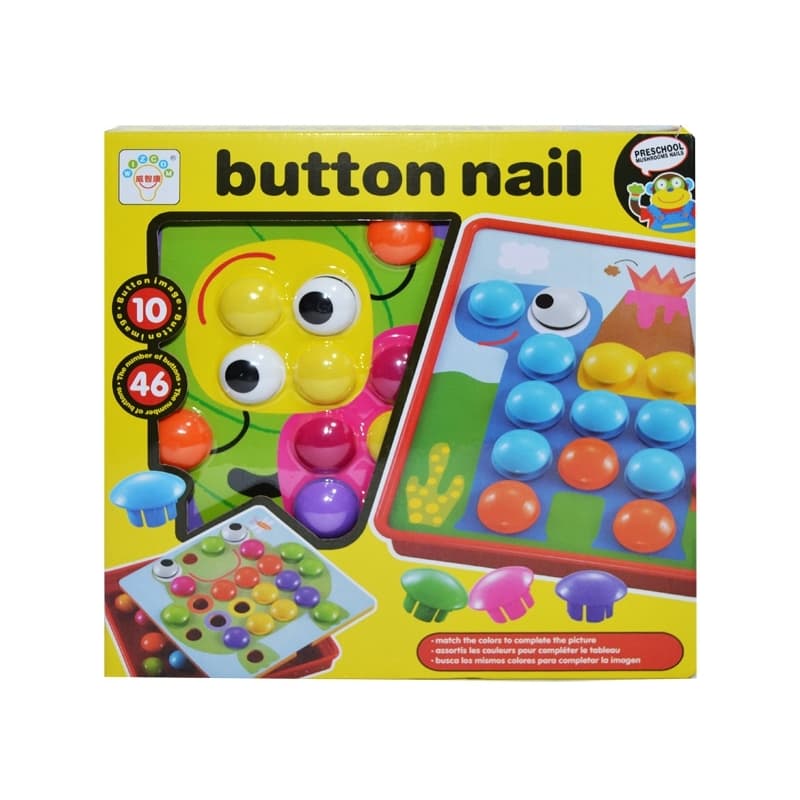 Joc creativitate-mozaic, Button nail