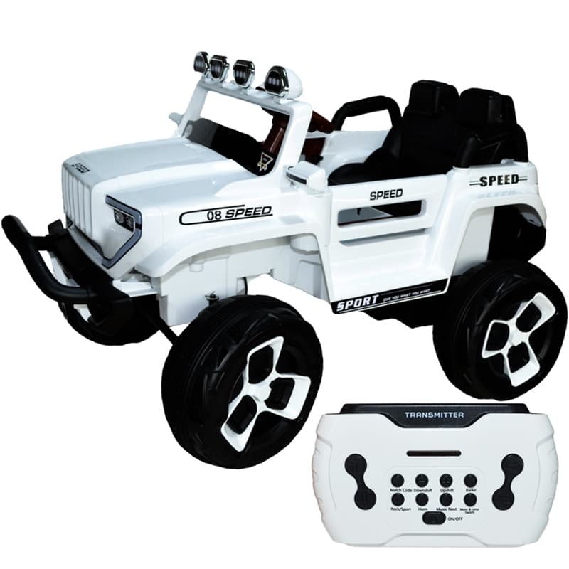 Jeep cu acumulator, RC, 4 motoare, 12V