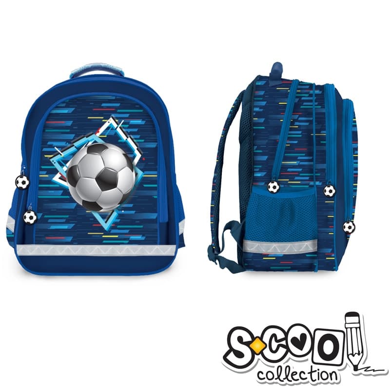 Ghiozdan ergonomic FOOTBALL, 38x29x19,5cm - S-COOL
