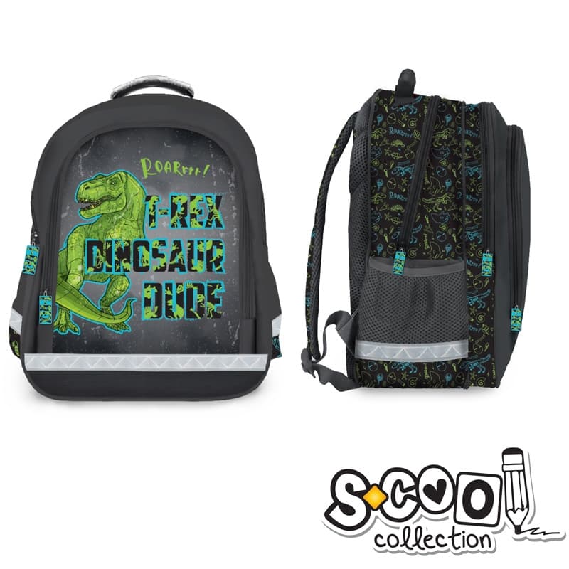 Ghiozdan ergonomic DINOSAUR, 38x29x19,5cm - S-COOL
