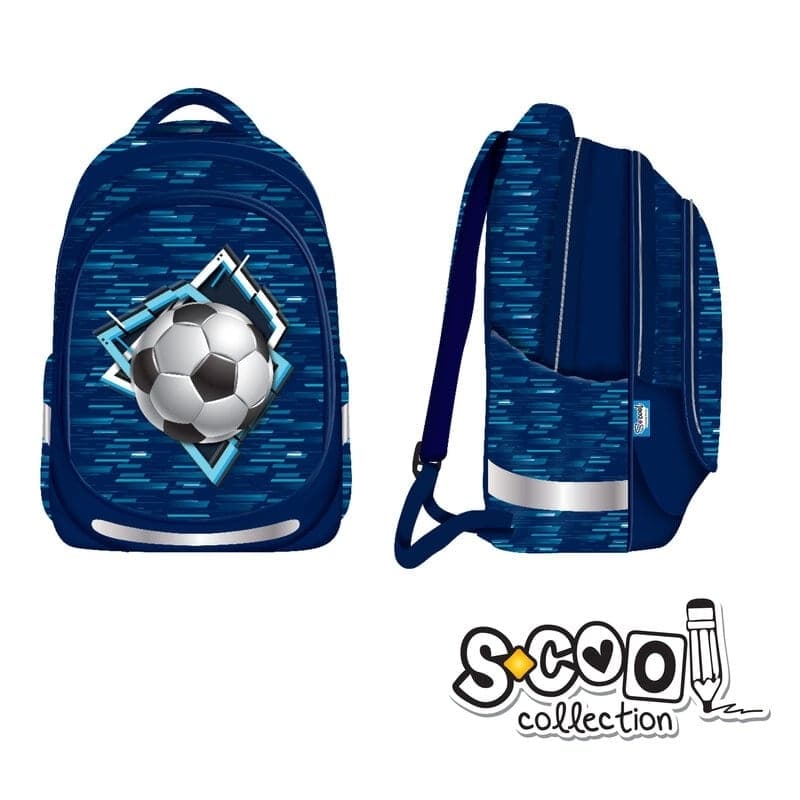 Ghiozdan anatomic light FOOTBALL, 41x28x21cm - S-COOL