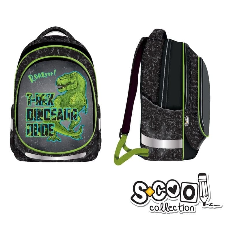 Ghiozdan anatomic light DINOSAUR, 41x28x21cm - S-COOL