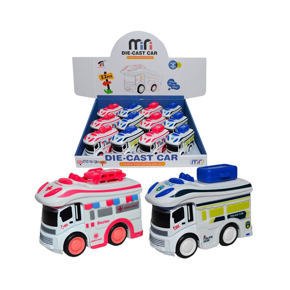 Microbuz din metal, 12 buc/set