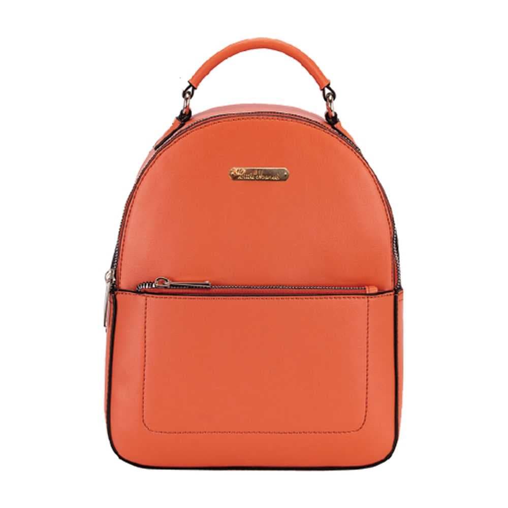 Rucsac dama, PORTOCALIU, 21x9x28 cm - LITTLE MARCEL