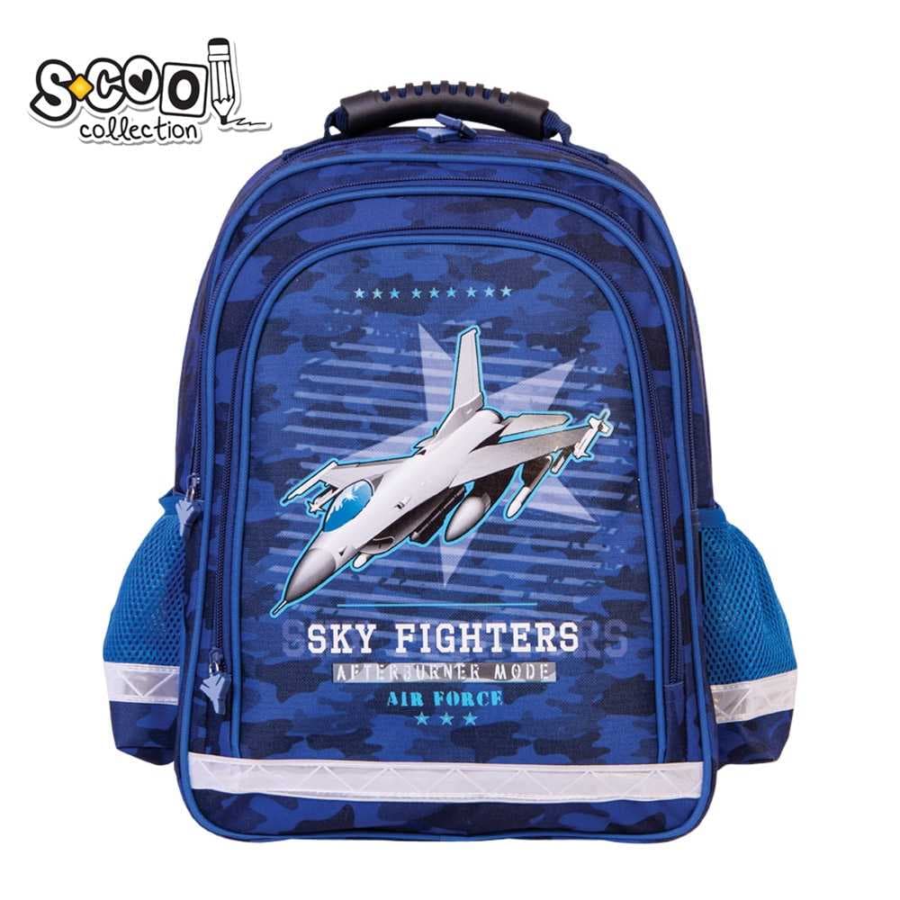 Ghiozdan ergonomic SKY FIGHTER, 38 cm - S-COOL