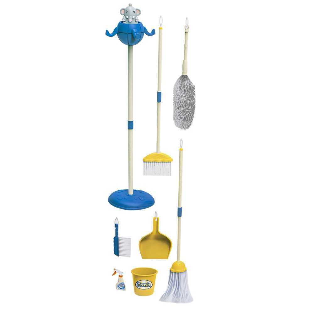 Set curatenie, din plastic, albastru