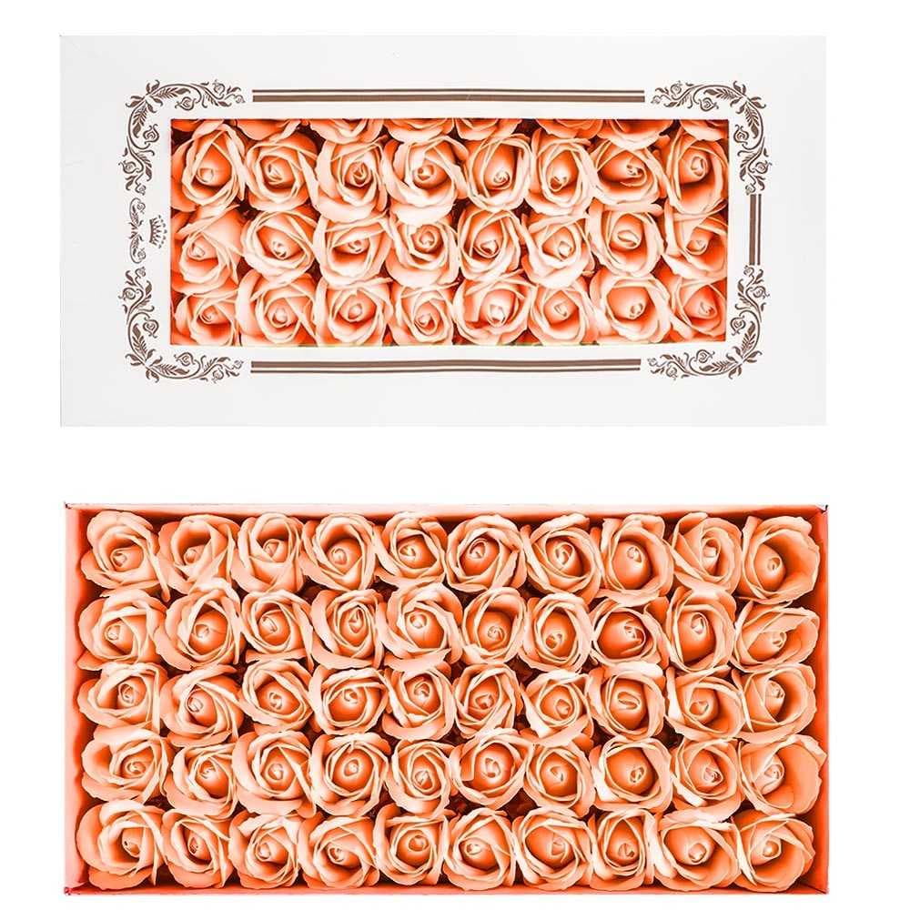 Trandafiri decorativi, din sapun, 50 buc/set - PIERSICA