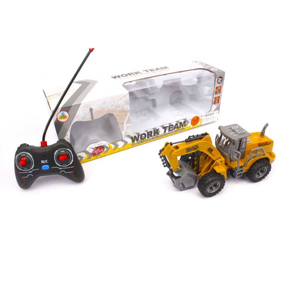 Tractor - incarcator de lemne cu RC, 22x10x9 cm