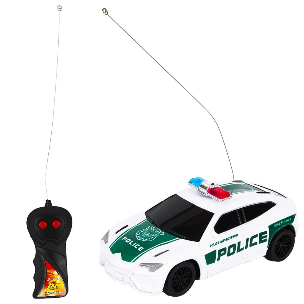 Masina politie cu RC, 17x8x7 cm
