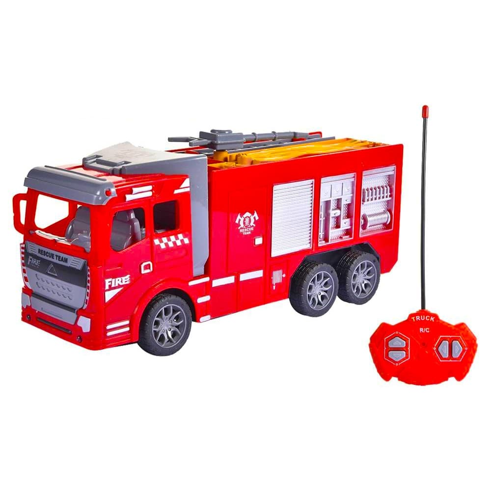 Camion RC, pompieri, 22x7,5x10 cm