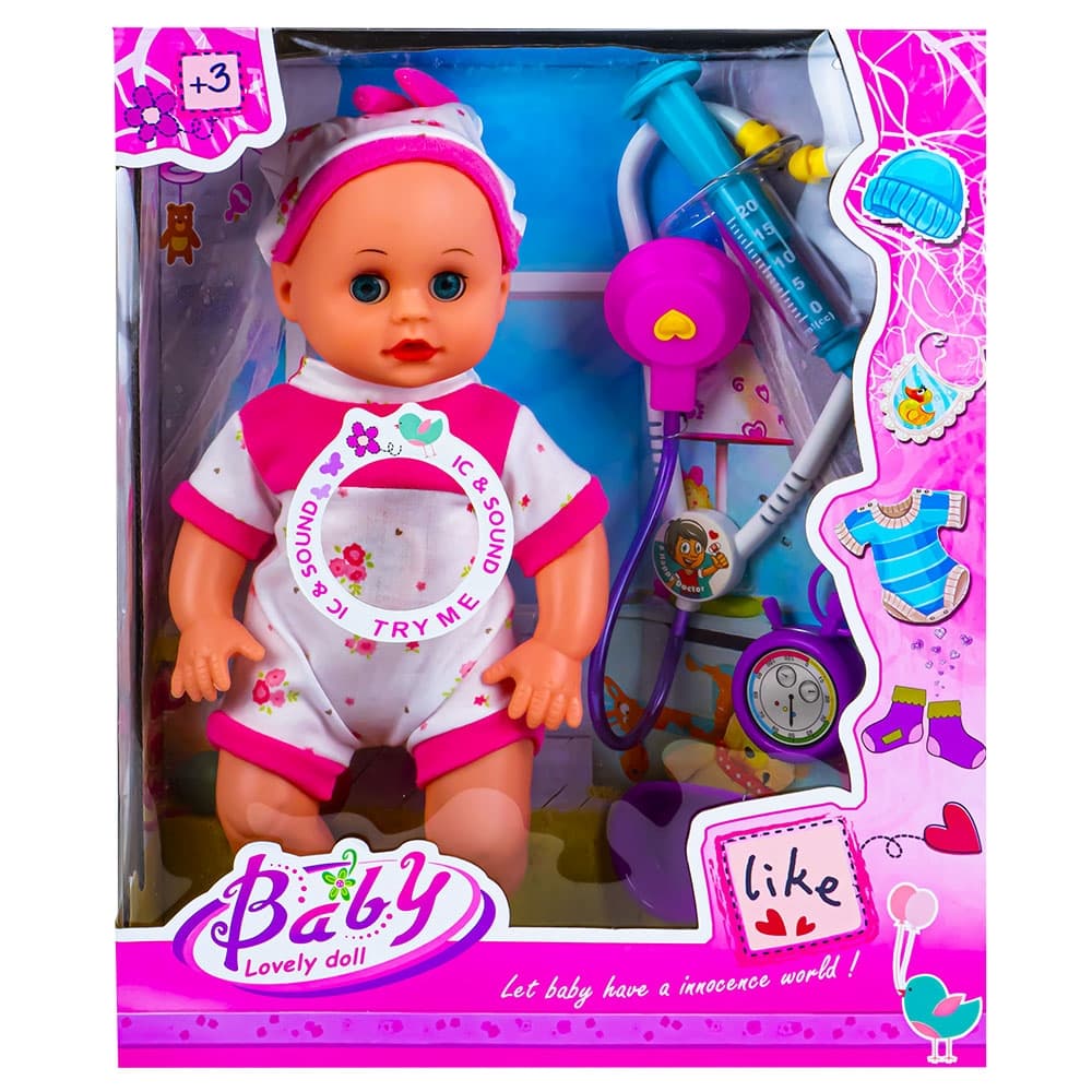 Bebelus muzical care face pipi + accesorii doctor