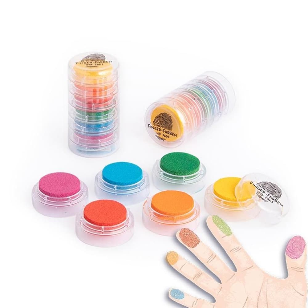 Set stampile pentru amprente, 6 culori - TRENDHAUS