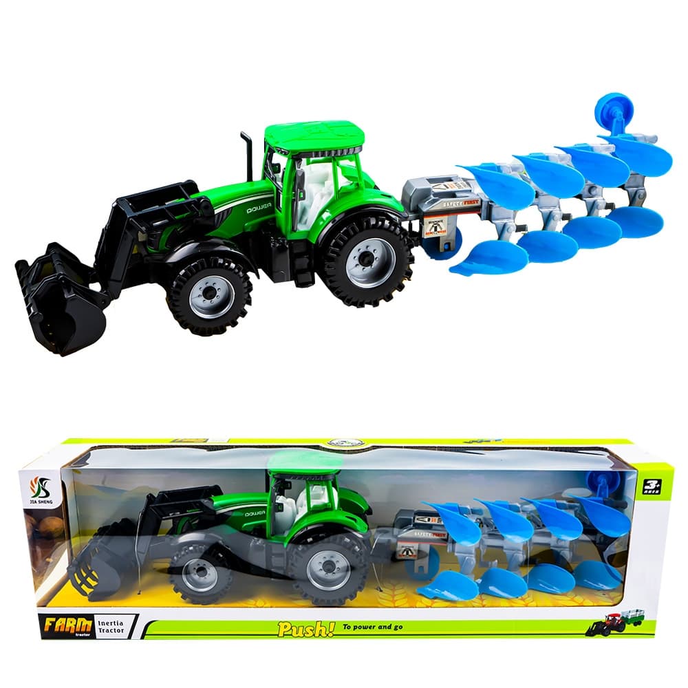 Tractor cu frictiune si plug